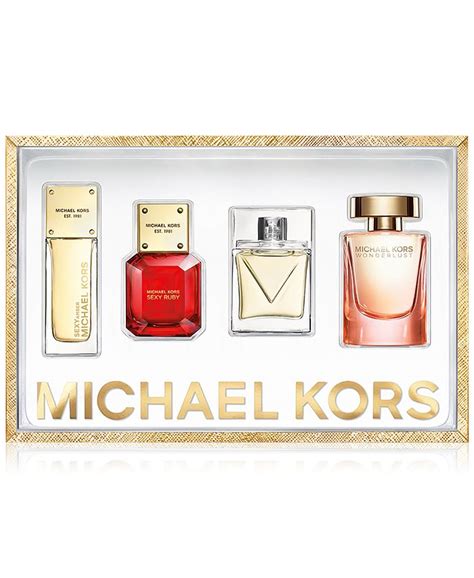 michael kors perfume set of 4|Michael Kors miniature perfume set.